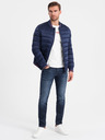 Ombre Clothing Dunkelblau Herren Steppbomber Ombre Clothing