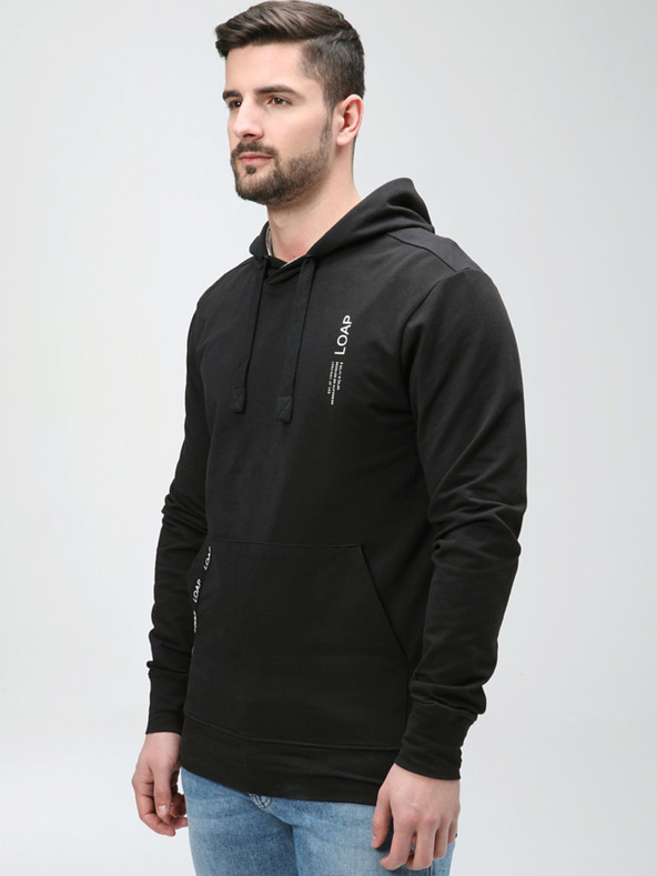 Loap Schwarzes Herren-Sweatshirt LOAP EWONUL