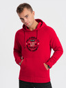 Ombre Clothing Rotes bedrucktes Herren Sweatshirt Ombre Kleidung