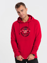 Ombre Clothing Rotes bedrucktes Herren Sweatshirt Ombre Kleidung