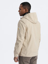 Ombre Clothing Beige Herren-Softshell-Jacke Ombre Clothing