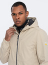 Ombre Clothing Beige Herren-Softshell-Jacke Ombre Clothing