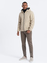 Ombre Clothing Beige Herren-Softshell-Jacke Ombre Clothing
