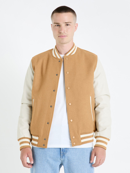 Celio Beiger Herren-Bomber aus Wollmischung Celio Fuvarsi