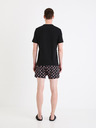 Celio Schwarzer Herren-Kurzschlafanzug Celio Gipypool