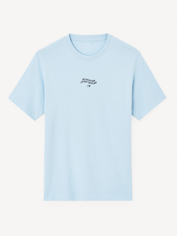 Celio Hellblaues Herren-T-Shirt Celio Jeword