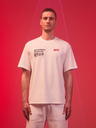 Celio Weißes bedrucktes Herren-T-Shirt Celio UFC