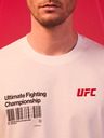 Celio Weißes bedrucktes Herren-T-Shirt Celio UFC