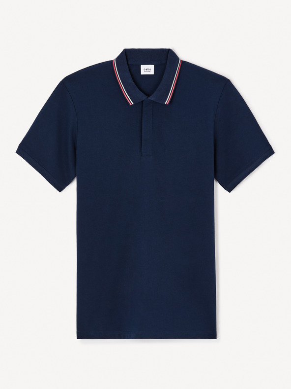 Celio Dunkelblaues Herren-Polohemd Celio Jevrait