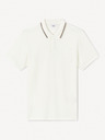 Celio Cremefarbenes Herren-Poloshirt Celio Jevrait