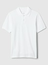 GAP Weißes Pique-Poloshirt für Jungen GAP