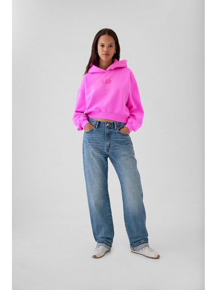 GAP Damen Oversize Cropped Hoodie mit Logo GAP
