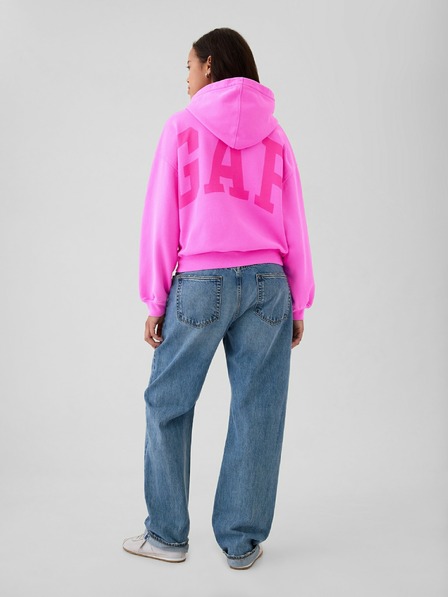 GAP Damen Oversize Cropped Hoodie mit Logo GAP