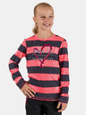 Sam 73 Rosa und grau gestreiftes Mädchen-T-Shirt SAM 73 Hope