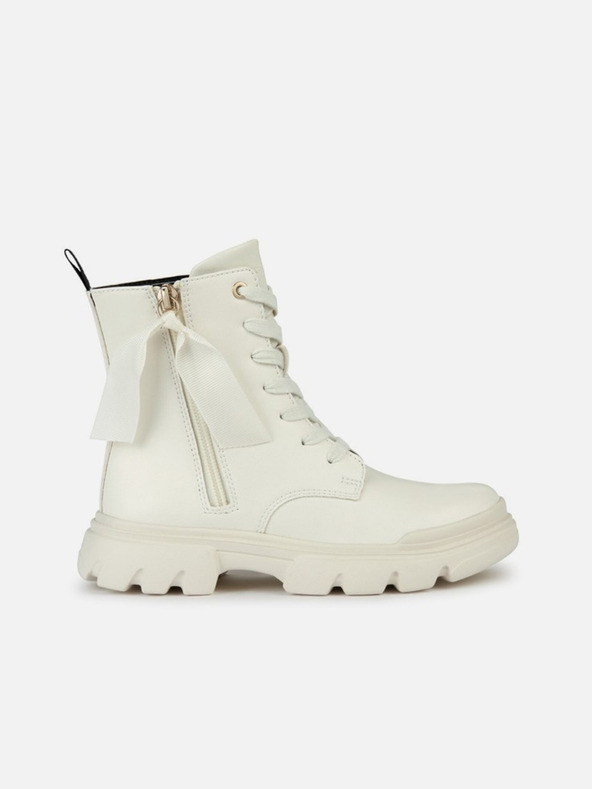 Geox Cream Girls Ankle Shoes Geox Junette