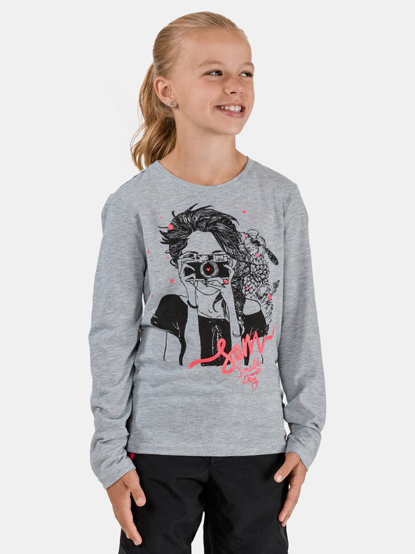 Sam 73 Grau Mädchen T-Shirt SAM 73 Carol bedruckt