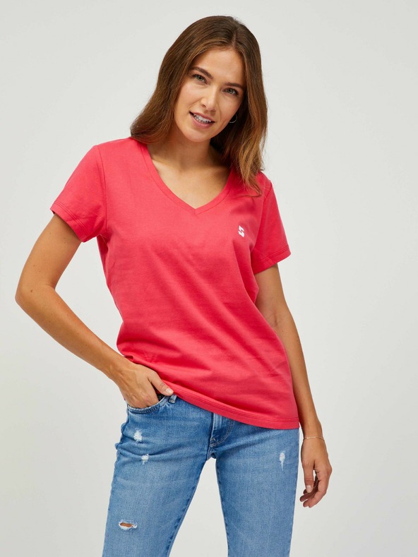 Sam 73 Dunkelrosa Damen T-Shirt SAM 73 Lumiel