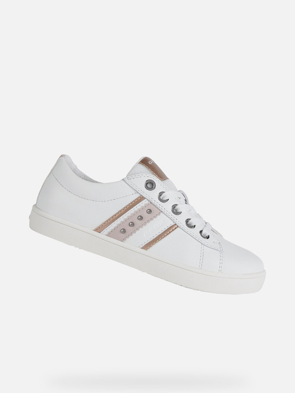 Geox Weiße Mädchen-Sneakers Geox Kathe