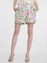 Orsay Cremefarbene Damen-Shorts mit Blumenmuster ORSAY