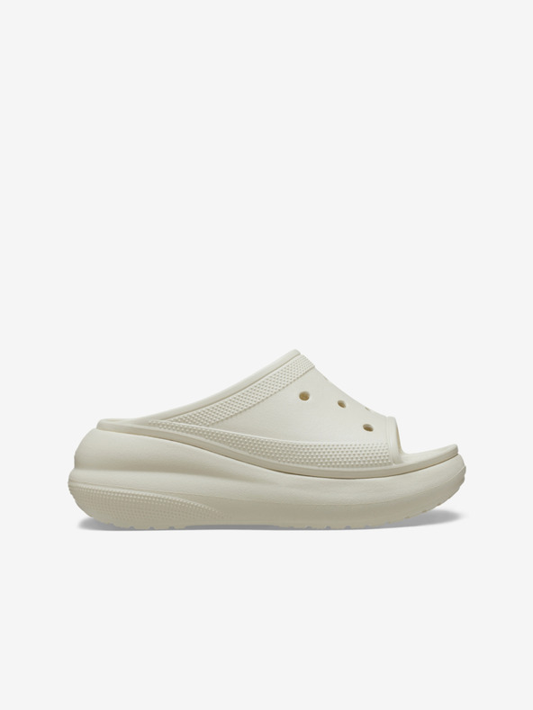Crocs Creme Damen Crocs Crush Slide Hausschuhe