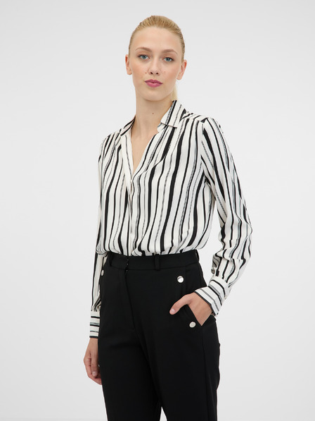 Orsay Weiß-schwarze Damenbluse von ORSAY
