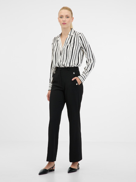 Orsay Weiß-schwarze Damenbluse von ORSAY