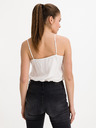 Salsa Jeans Weißes Damen-Spitzen-Tank-Top Salsa Jeans