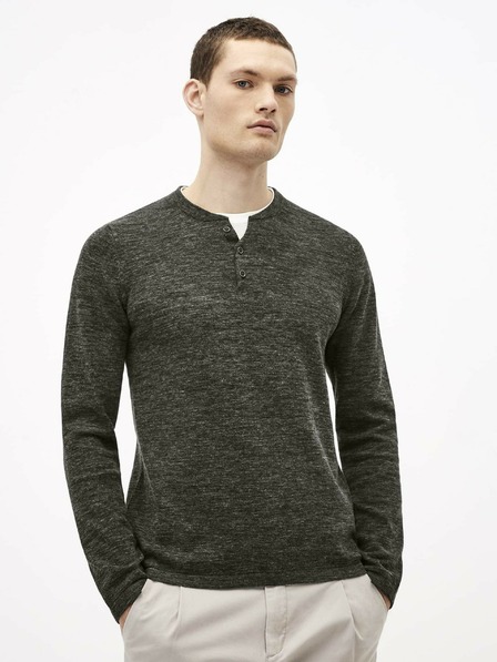 Celio Dunkelgrauer gestreifter Pullover Celio Techill