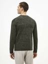 Celio Dunkelgrauer gestreifter Pullover Celio Techill