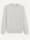 Celio Hellgrauer Herren-Basic-Pullover Celio