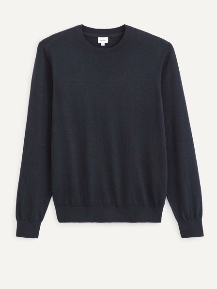 Celio Dunkelblauer Herren-Basic-Pullover Celio