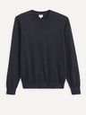 Celio Dunkelblauer Herren-Basic-Pullover Celio