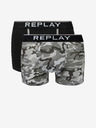 Replay Zweier-Set Boxershorts in Schwarz und Grau von Replay