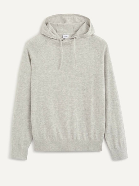 Celio Hellgrauer Herren Basic Hoodie Celio