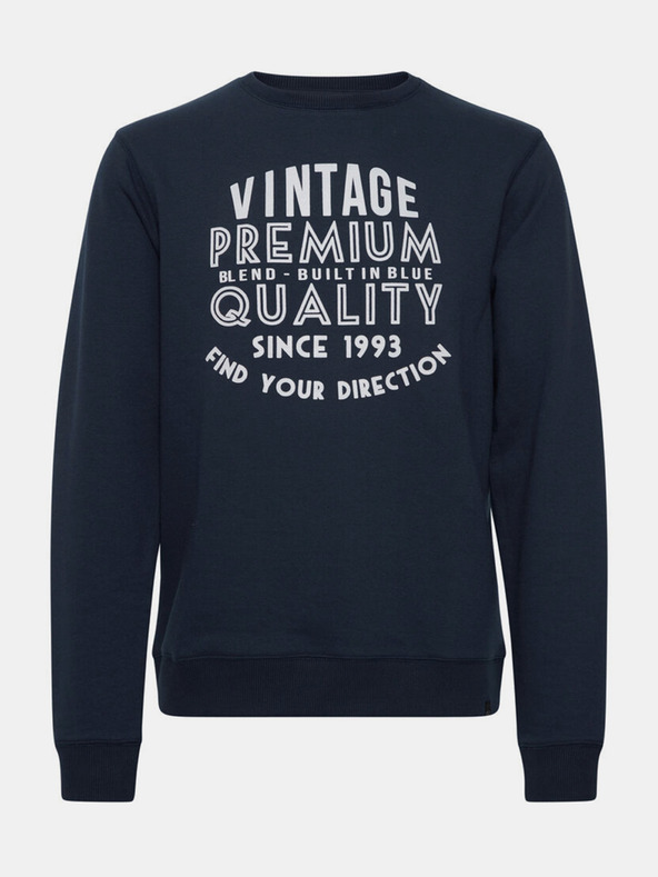 Blend Dunkelblau bedrucktes Sweatshirt Blend