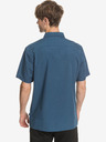 Quiksilver Blaues Herren-Kurzarmhemd Quiksilver Taxer Wash