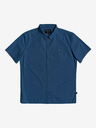 Quiksilver Blaues Herren-Kurzarmhemd Quiksilver Taxer Wash