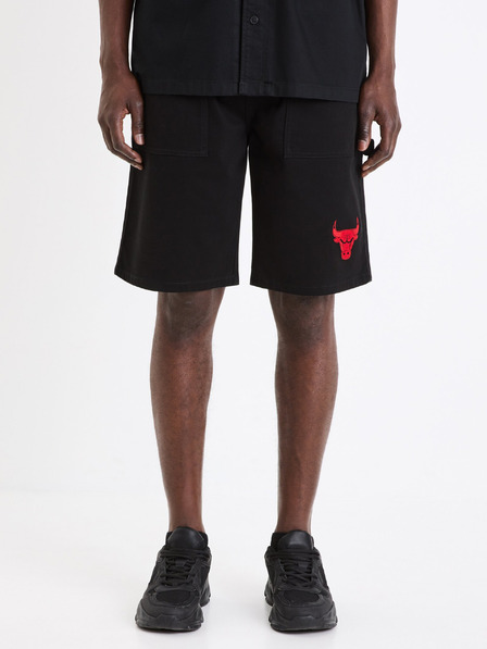 Celio Schwarze Herren Celio NBA Chicago Bulls Shorts