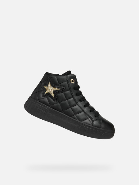 Geox Schwarze Mädchen Geox Mikiroshi Girl Stiefelette