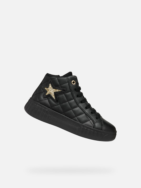 Geox Schwarze Mädchen Geox Mikiroshi Girl Stiefelette