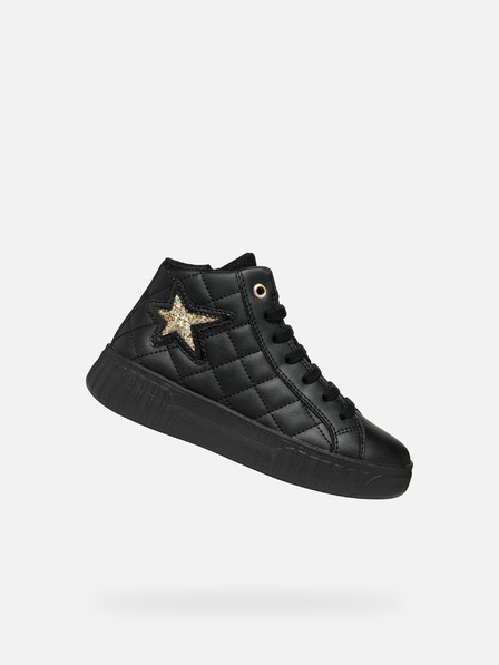 Geox Schwarze Mädchen Geox Mikiroshi Girl Stiefelette