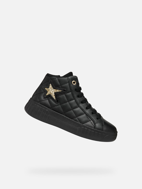 Geox Schwarze Mädchen Geox Mikiroshi Girl Stiefelette