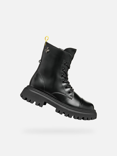 Geox Schwarze Geox Maquinnerns Girl Ankle Boots