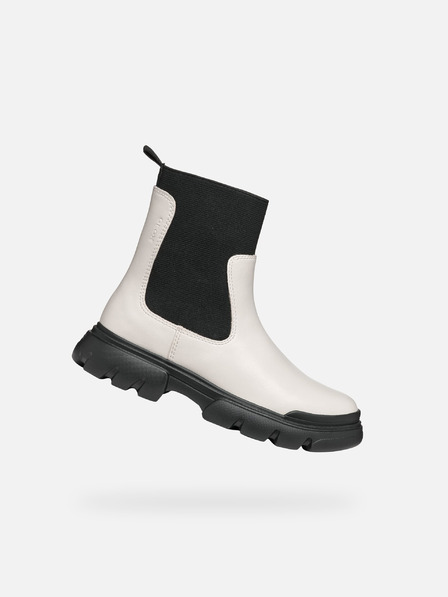Geox Creme Mädchen Stiefelette Geox Junette Girl