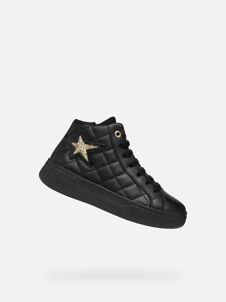 Geox Schwarze Mädchen Geox Mikiroshi Girl Stiefelette