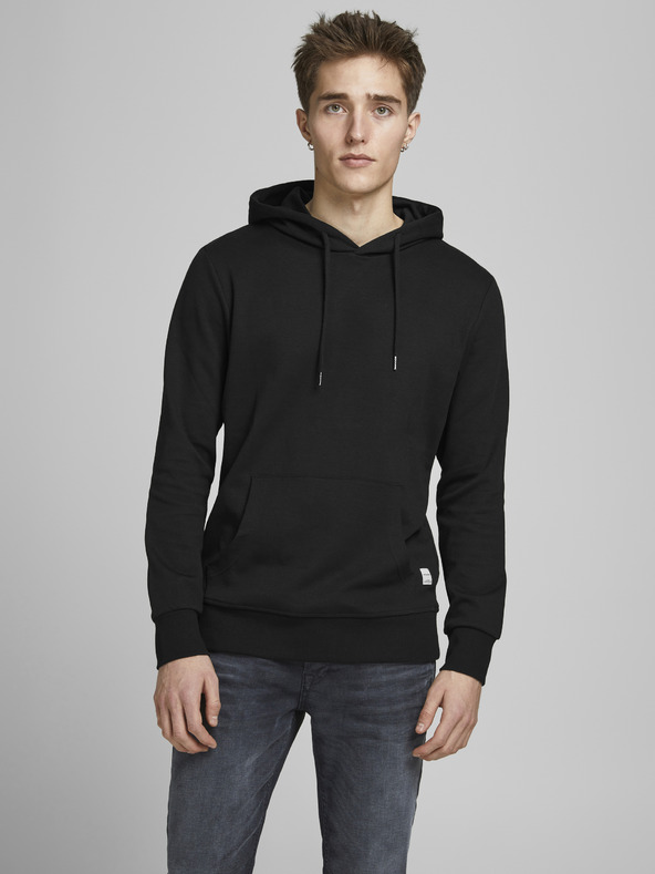 Jack & Jones Schwarzer Jack & Jones Basic Hoodie