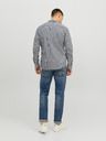 Jack & Jones Weißes und blaues Jack & Jones Gingham-Karohemd für Herren