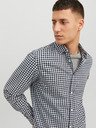 Jack & Jones Weißes und blaues Jack & Jones Gingham-Karohemd für Herren