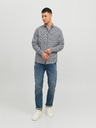 Jack & Jones Weißes und blaues Jack & Jones Gingham-Karohemd für Herren