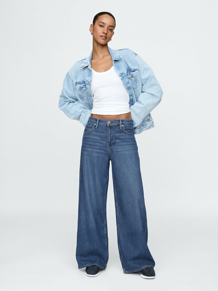 GAP Damen Baggy Jeans Mid Rise UltraSoft GAP